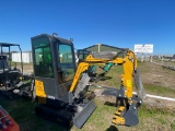 New AGT H13R Close Cab Mini Excavator Gas Engine