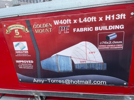 Golden Mount w 40'xL40'xH13' container Canopy