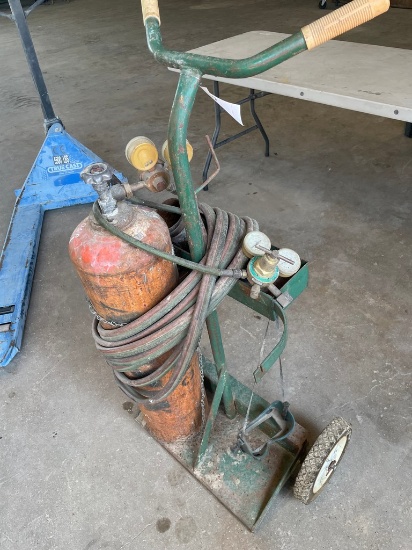 Torch Cart With Bottle,Hose,Torch,Gauges