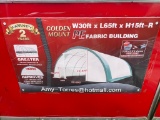 Golden Mount W 30'x65'xH 15'R PE Fabric Building