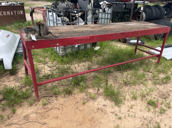 Shop Table with vise