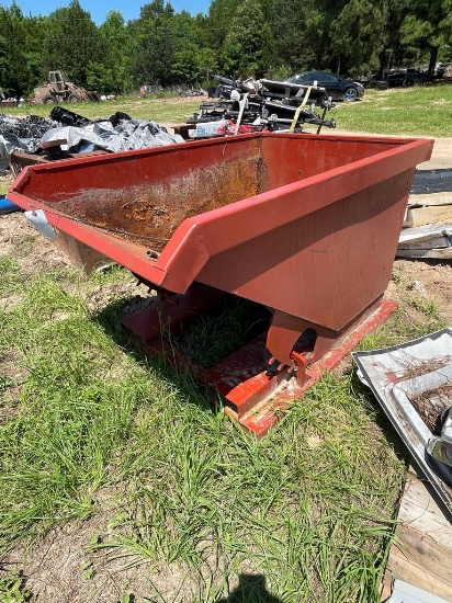 Red Self Dumping Hopper