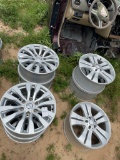 4-Nissan Rims & 3 Mercedes Rims