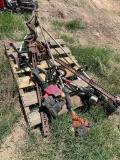 Pallet of Weedeaters Edgers & tractor jacks