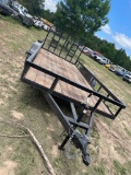 2024 J&C 16' Tandem Axle Utility Trailer with Removable Gate 3500Lb Axles LED Lights