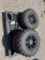 3 Like new Polairis ranger wheels & tires