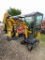 New 2024 AGT DM13-C closed Cab mini Excavator 13.5 hp Briggs Gas Engine, hydraulic Thumb & Swing Boo