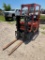 Toyota Model-7FGCU25 Propan forklift 5000 Lb Lift, single Stage runs & operates