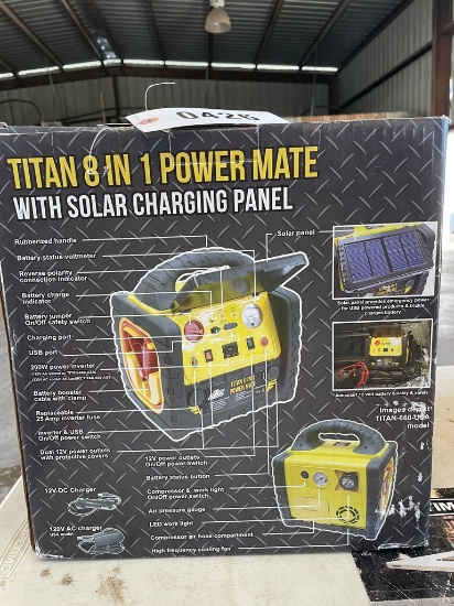Titan 8 in 1 Power Mate with solar charger