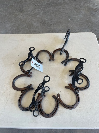 Horse shoe & bit rack