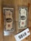 2-1953 Red Seal 2 dollar bills