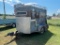 2 Horse Trailer new floor has back door to enclose Bill of Sale Saddle compartment