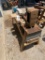 Wood lathe with tools works