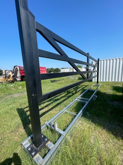 20ft. Farm Metal Driveway Gate
