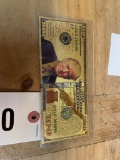Gold .999999 Trump $100  Bill