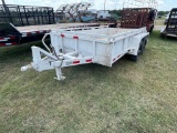 12' All Steel Equipment Trailer tandem 5200 lb Axles Bill of Sale