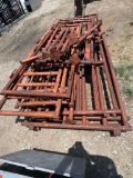 Assortment of coral cattle panels