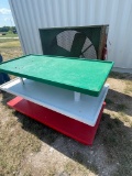 Metal Table & Large Fan
