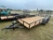 New 77x16ft. With heavy duty gate, bulldog Hitch