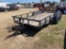 18' tandem Axle Pipe Top Utility Trailer with Ramps