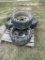 Set of Solid Skid Steer Tires & Wheels
