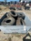 Tote full of new tires,utv,lawn mower