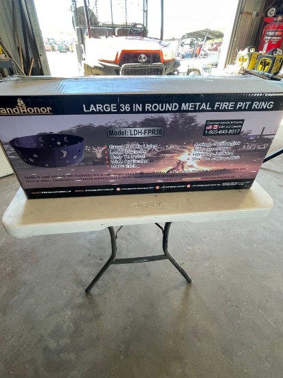 Land Honor 36" Round Metal Fire Pit ring