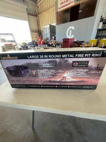 Land Honor 36" Round Metal Fire Pit ring