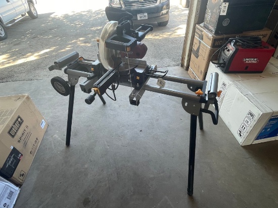 Chicago Electric Miter saw with HD Miter Saw Stand