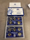 2003 10 coin proof set