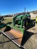 JD 5075 E 4x4, showing 48 hrs on new motor no paperwork, runs & operates