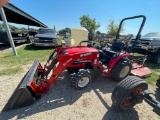 Branson 2510 4x4 Diesel Tractor 337Hrs BL1005 Front Loader attachment Comes with 4' Big Bee Brush Cu