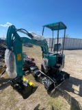 New 2024 AGT QH12R Mini Excavator 13.5HP Gas engine