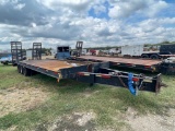 2002 SEI Pendle Hitch 3 Axle 28' Steel Floor, Stand Up Ramps, has title