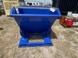 Large Blue Self Dumping Hopper