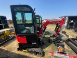 New Miva VA13C Closed Cab Mini excavatgor 13.5 HP Gas Engine