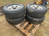 4-Chevy 8-Lug aluminum Wheels