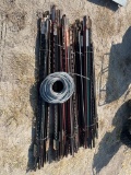 78 Tpost & Roll of cable