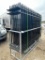 200' 10x7 Galvanized Steel Fence with 21 Post with Connectors 4 Damanged Panels