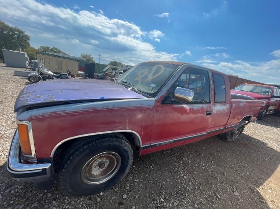 1989 GMC 1500 EXT Cab non running no title