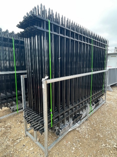 200' 10x7 Galvainzed steel fence with 21 post with connectors