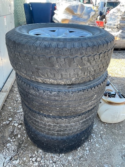 4-18" 5 Lug Ford Rims & Tires