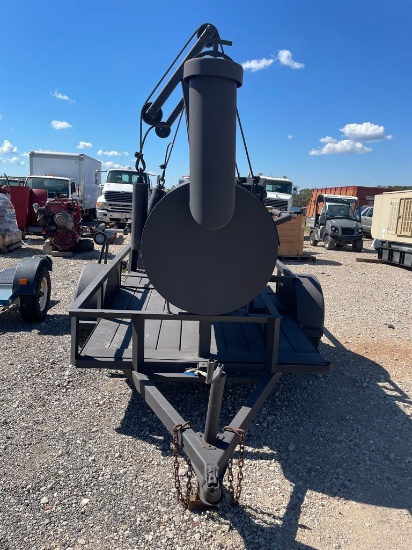 Heavy Duty Built Smoker on trailer