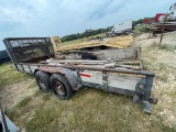 20' Lowboy GN Landscape with utility trailer