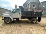 2000 Ford F650  Super Duty Dump truck Shows 77K miles international Diesel Engine Runs & drives Has