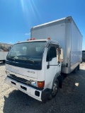 2003 Izuzu 1800cs Box Truck Nissan Diesel Motor runs shows 226K miles Vin#75102