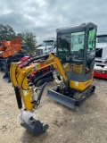 2024 AGT QK18RXS-C Closed Cab with aC mini Excavator, swing boom & hydraulic Thumb runs