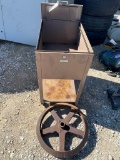 Metal Cart  Large Compressor Pully