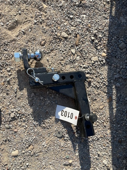 Drop hitch with lock & keys 2"