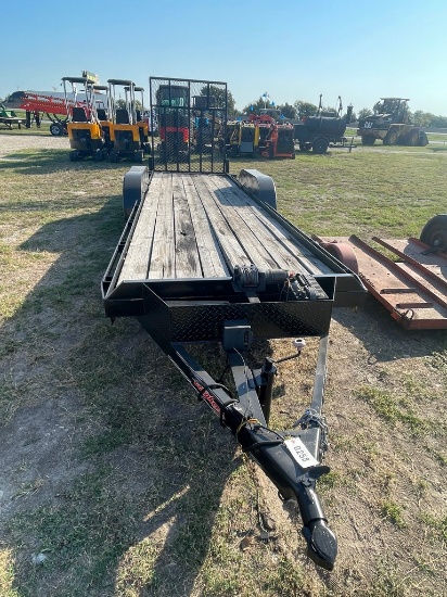 2017 Longhorn 5x20 Tandem Axle Golf Cart Trailer with brakes,Folding Ramp & winch